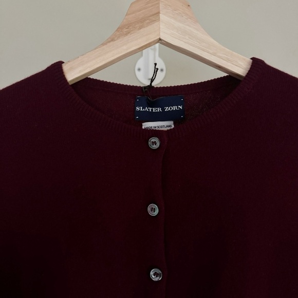 Slater Zorn Patch Cardigan Cashmere Sweater - Picture 6 of 7